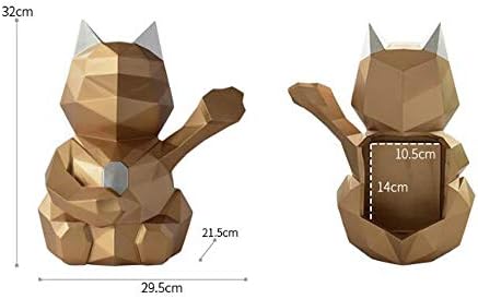 קואן מודרני קופסת נייר סניטרית של חתול מזל פשוט, מתקן מגבות נייר, משמש בחדרי אמבטיה ומטבחים, נייר טואלט ונייר קופסאות
