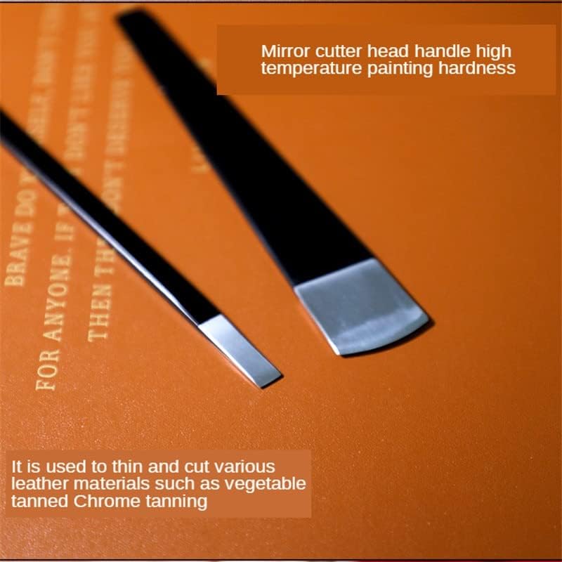 2 יחידות קביעת עור חיתוך עור סכין דליל סכין החלקה חדים סכין סכין חותך מלאה עור סכין לחתיכות עור -