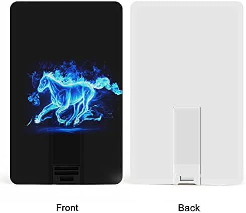 אש קרדיט סוס בוער בכחול USB כונני פלאש כונני זיכרון מותאם אישית מפתח מתנות תאגידיות ומתנות לקידום מכירות 32 גרם
