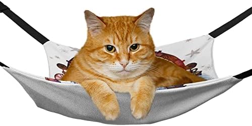 חתול כלוב ערסל לוכד חלומות לחיות מחמד נדנדה מיטת מתאים כלוב כיסא רכב מקורה חיצוני 16.9איקס 13