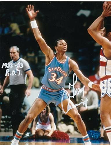 טרי קאמינגס סן דייגו קליפרס 1982-83 רוי אקשן חתום 8x10 צילום - תמונות NBA עם חתימה
